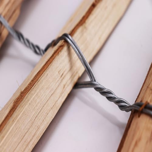 5m Aquagart Staketenzaun 100cm hoch Lattenabstand 4-6cm Gartenzaun Kastanienzaun aus Haselnuss Langlebiger Holzzaun Holz Zaun mit doppelter Drahtumspannung Rollzaun