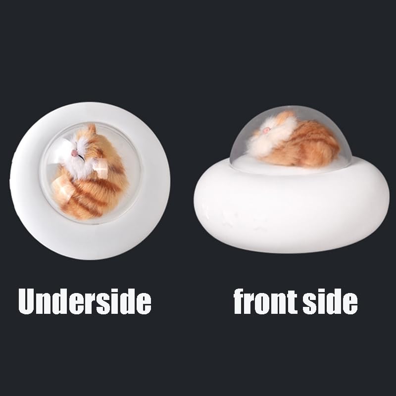 Image of Baby Kids Silicone Night Light | Cute Night Light Kids Pet Spaceship Bedside Lamp LED Colour Changing Light | Bedroom Table Desk Office Lamp (Cat Design, Pack of 1)