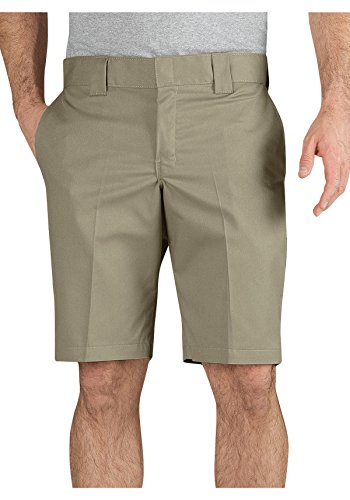 Dickies Men's 11 Inch Slim Fit Stretch Twill Work Short, Desert Sand, 38