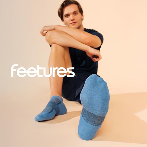 Image of Feetures High Performance Max Cushion Ankle Sock - Tab Socks for Women & Men with Heel Tab