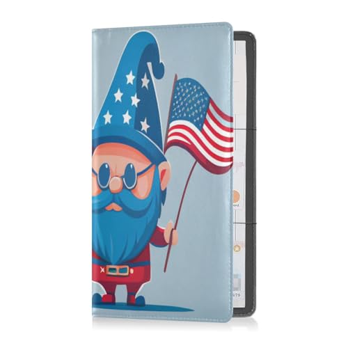 Porta carte di registrazione e assicurazione pelle PU Uomini Donne Auto Truck Comparment Accessori Custodia per ID Patente di Guida Chiave Informazioni di contatto Carte%2camerican Flag Outfit