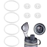 Leak Stopper and Replacement Gaskets Compatible with Pogo Plastic Water Bottle 18oz, Pogo Water Bottle Lid Replacement