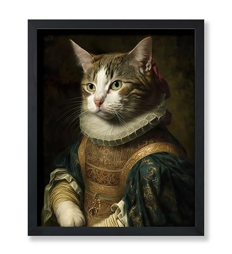 Poster Master Aristocratic Cat Poster - Renaissance Print - Portrait
