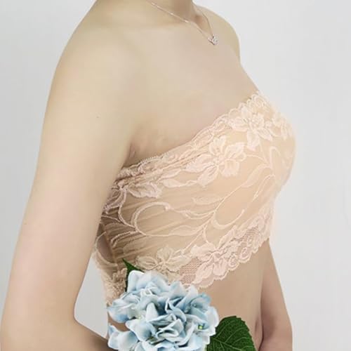 Women's Floral Lace Mock Camisole, 3-Pack, Black/Beige/White, Hip Length Coverage, Modesty Panel3