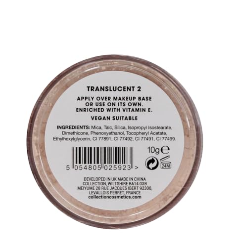 Collection Cosmetics Lasting Perfection Sheer Loose Powder, Lightweight Powder, Translucent, Pack of 3 x 10g - Image 3