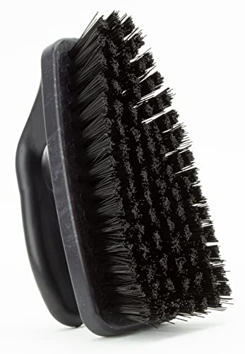 Image of SPARTA Scrub Brush with Iron Shaped Handle and Stiff Bristles, Heavy Duty Scrubber Brush for Kitchen, Bathroom, Shower, Tile, Sink, Carpet and Bakepans, Polypropylene, 6 Inches, Black, (Pack of 6)
