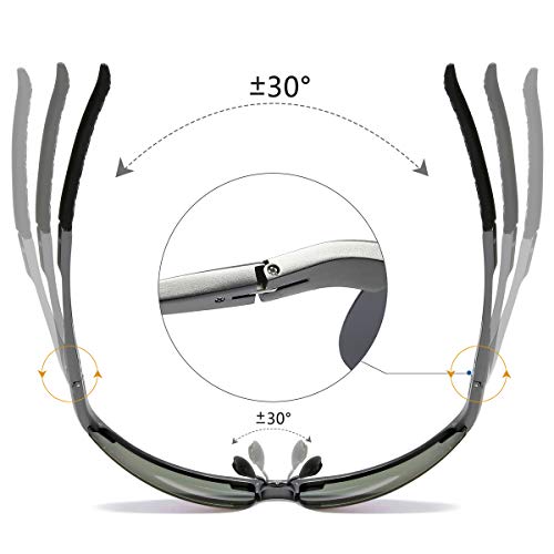 Image of Mens Sports Polarized Sunglasses Driving Metal Frame UV Protection Sunglasses For Men 8177