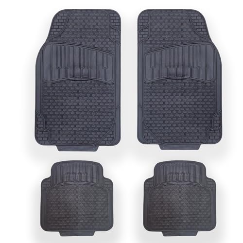 Tappetini in gomma per autista con bordo tappetini per auto tappetini in gomma per auto set da 1 pezzo - adatto a Daihatsu Sirion I M100 1998-2004