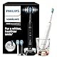 Philips Sonicare DiamondClean 9000 elektrische Zahnbürste, Doppelpack,Zahnbürste mit Schalltechnologie inklusive App, Drucksensor,4 Putzmodi,3 Intensitätsstufen, schwarz und roségold, Modell HX9914/61