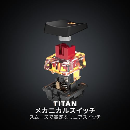 TURTLE BEACH 【Amazon.co.jp限定】TURTLE BEACH ゲーミングキーボード Vulcan TKL AIMO JP 日本語配列 TBK-2001-01-JP の商品画像 2