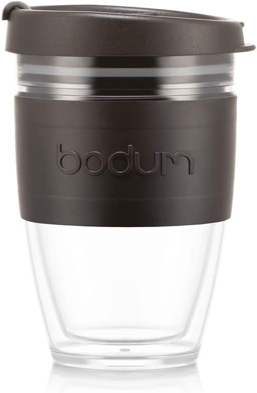 Joy Cup Double Wall Travel Mug, 8 oz, Black