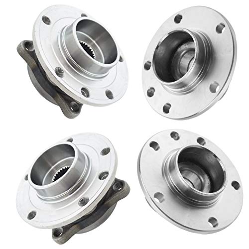 Image of TRQ 2 Piece Front Rear Wheel Bearing & Hub Assembly Set Compatible with 2013-2016 Dodge Dart