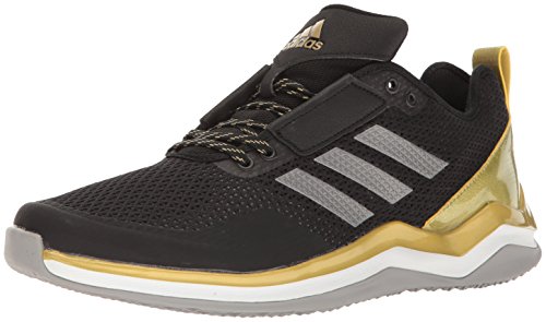 adidas Performance Men's Speed Trainer 3.0 Shoe, BLACK/IRON/METALLIC GOLD, 4 Medium US
