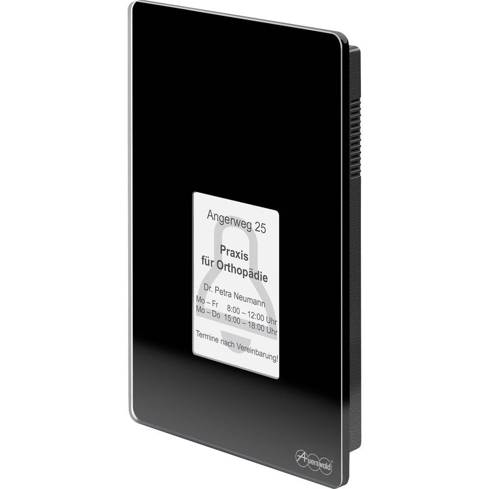 Auerswald TFS-Dialog 400 Black - Audio Intercom Systems (140 mm, 28 mm, 220 mm, 680 g, Black, Glass, Plastic)