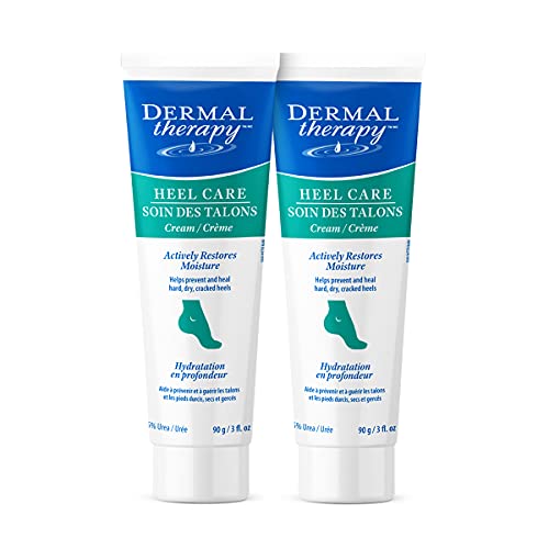 Dermal Therapy Heel Care Cream - Moisturizing Treatment that Repairs and Heals Dry, Rough, Cracked Heels and Feet (3 oz / 90g) - Pack of 2