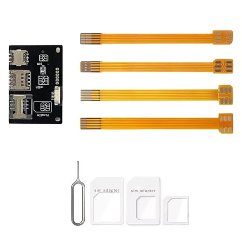 Hipzeepo Herramienta de Activación de Tarjeta IC para Teléfono 4 en 1, Adaptador de Extensión de Cable Flexible de 5/15 cm para Tarjeta Nano SIM FPC.