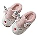CHLDDHC Zapatillas de Peluche para Mujer, Zapatillas Mullidas de Felpa, Zapatillas para Hombre, 36-44, Reno Navideño