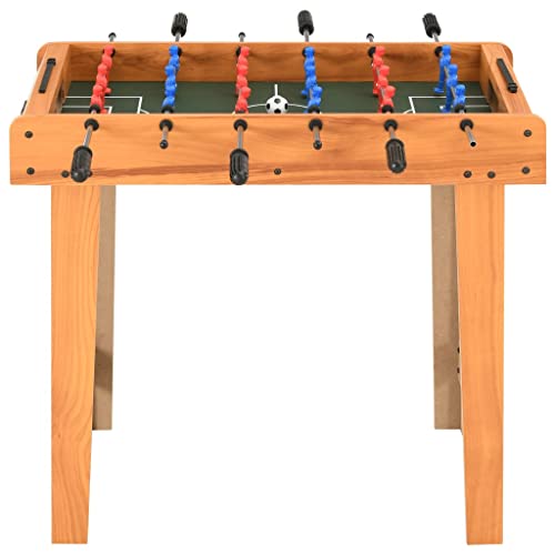 vidaXL Mini Kickertisch Tischkicker Kicker Profi Fussballtisch Fußballtisch Tischfußball Spieltisch Getränkehalter 69x37x62cm Ahorn – Bild 3