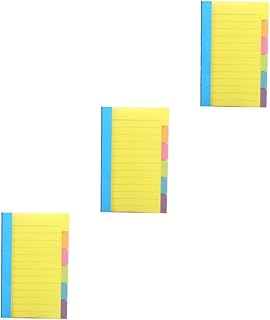 Ciieeo Scroo 3 Pçs Chomebook Notepad Trabalhador Notas Capa De Escritório Combinação De Scrapbook Para Papelaria Bloco De Notas Prático Notebook Autoadesivo Portátil Memorando