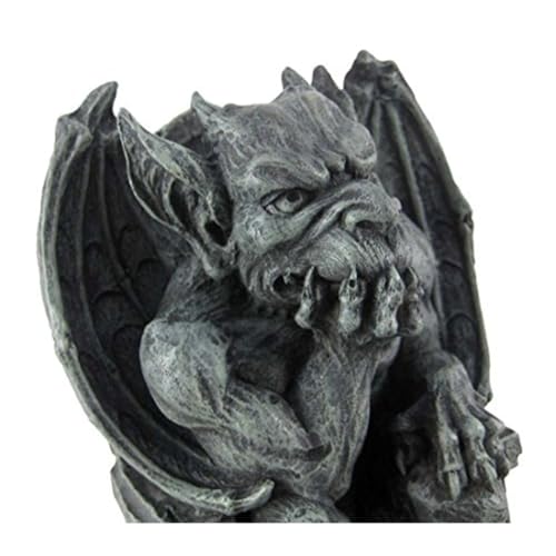 Estatua de gárgola medieval pensativa miniatura 3