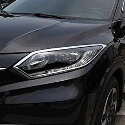 VEZEL ヴェゼル ベゼル 対応 ハイブリット フロントバンパー 外装パーツ アイライン メッキ ヘットライトガーニッシュ カスタムオープション GA066