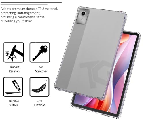Image of TGK Transparent Back Cover for Lenovo Tab M11 11 inch Case
