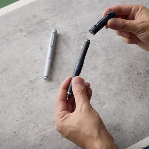 Image of ZENTO Signature Model Silver Ballpoint Pen 0.38mm Ink Color Black UBZH38.26 With Original Stylus Ballpoint Touch Pen