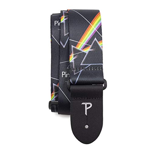 Perri's Leathers | Pink Floyd Guitar Strap-Polyester | 2” Wide, Adjustable 39” to 58” (LPCP-8090) rose Cover