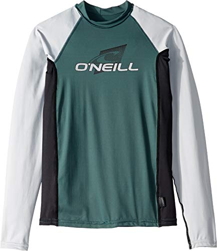 Image of O'Neill Youth Premium Skins Long Sleeve Rashguard, UPF 50+ Sun and Rash Protection, Buttery Soft Tight Fit
