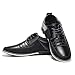 Mens Dress Shoes Black Casual Business Oxford Derby Orthopedic Leather Shoes Simple Lace-up Walk Loafers Flats for Men