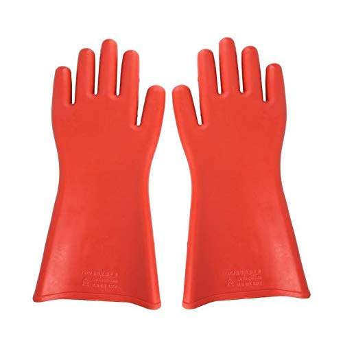 Gants de Travail résistant à l'usure Gants d'isolation Anti-électriques du Travail de sécurité prévention de fuites Gants en Caoutchouc Gant électricien Isolant