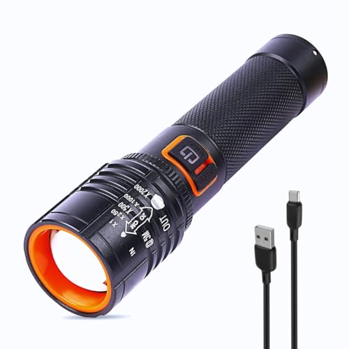 Image of WOZIT Torch Light High Power 1500 Lumens 3 Modes of Brightness (Multicolor)