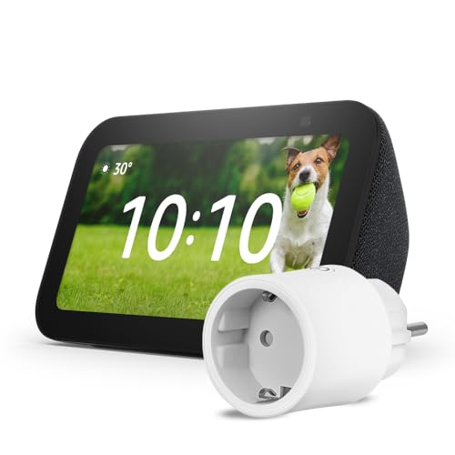 Miniatura 2 de Echo Show 5 (Última generación) | Antracita + OSRAM SMART+ Enchufe inteligente con Matter, compatible con Alexa - Kit de inicio de Hogar digital