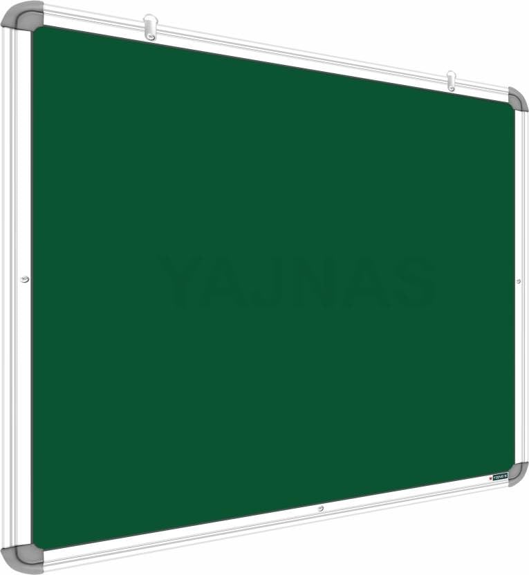 Image of Non-Magnetic 2X3 Feet Double Sided White Board & Chalkboard Both Side Writing Boards, One Side Whiteboard Marker & Back Side Chalkboard Surface - Pack of 1 Piece