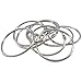 70 Pack Loose Leaf Binder Rings Metal Rings for Crafts 50Pcs 1In and 20Pcs 2In Book Rings for Index Cards, Key Rings & School/Office Supplies
