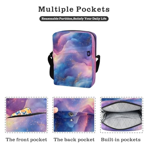 messenger bags for women shoulder bag men Everyday Purses Adjustable Strap for Travel Travel- Pink Royal Blue2