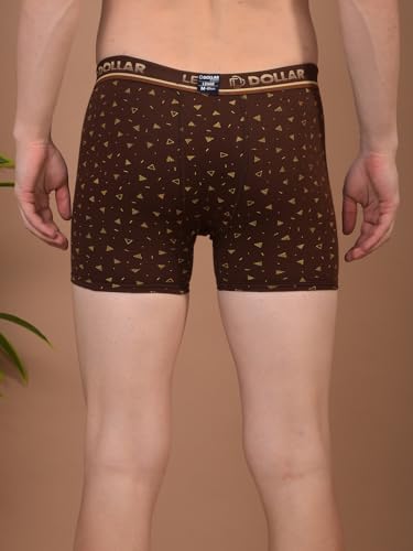 Image of Dollar Lehar Mens Combed Cotton Trunk - Pack of 2 - Actual Print May Vary
