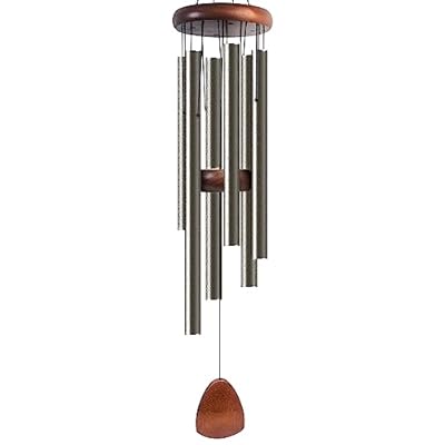 Bursvik Large Aluminium Wind Chimes 37 Inches to Create a Zen Atmosphere Suitable for Outdoor, Garden, Patio Decoration. Classic Wind Chimes with Wind Catcher Suitable as A Gift for Unisex(Copper)