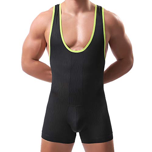 Men Athletic Supporters Undershirts Wrestling Singlet Sports Gym Jumpsuit Underwear Boxers2