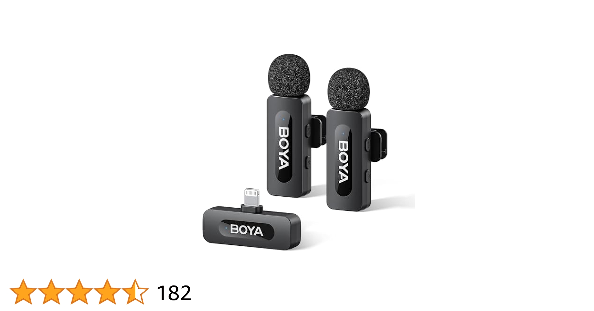 BOYA V2ワイヤレスピンマイクLightning用伝送距離100m Amazon.co.jp: BOYA V2 ワイヤレスピンマイク Lightning、iPhone