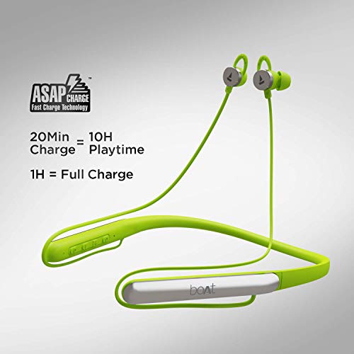 Image of boAt Rockerz 295v2 Bluetooth Wireless in Ear Earphones with Mic (Spirit Lime)
