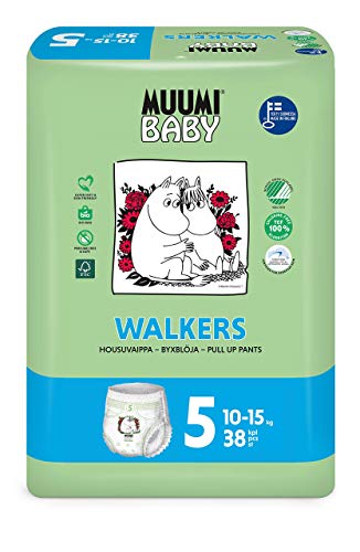 Paales braguita o calzoncillo ecolgicos Muumi Baby, talla 5, 10-15 KG, 40 paales sensibilidad premium