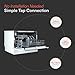 Cookology Mini Counter top, Tabletop Dishwasher, 6 place settings (White)