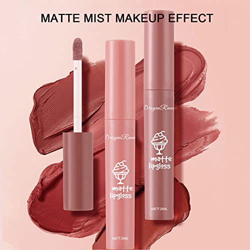 3 Pcs Nude Matte Lipstick Set,Nude Lipstick Velvet Air Moisture Smooth Crayon Lip Stain,Long Lasting Lipstick 24 Hour Waterproof Nourishing Lipstick With A Matte Finish, Lip Gloss Lipstick For Women (Set D) #TOP4