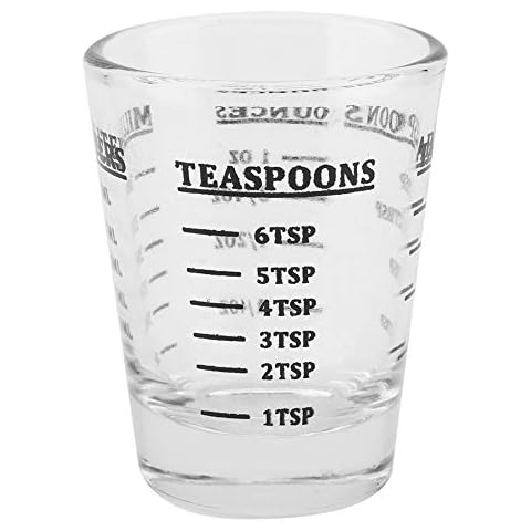 Nikou Small glass measuring cup-oz/ml/tsp/tbsp, 4 pounds, 1 oz, kitchen tools (30 ml) Cover
