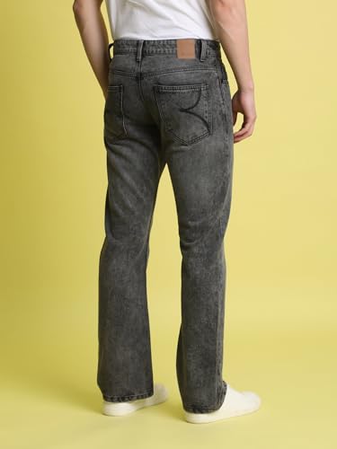 Image of BENE KLEED Men Light Fade Whisker Effect Pure Cotton Jeans