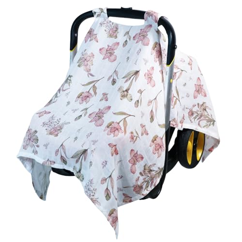 80S Lightweight Muslin Car Seat Cover