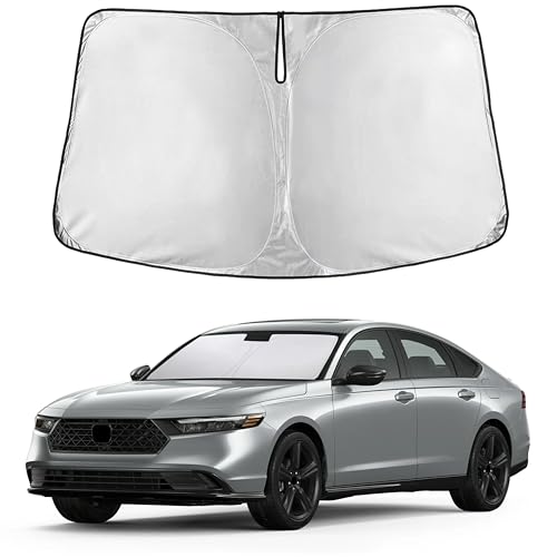 EcoNour Windshield Sunshade Compatible for Honda Accord 2023-2024 2025 2026 Sun Visor for Front Windshield & Window Sun Shade Cover UV Heat Blocker & Protector Car Accessories