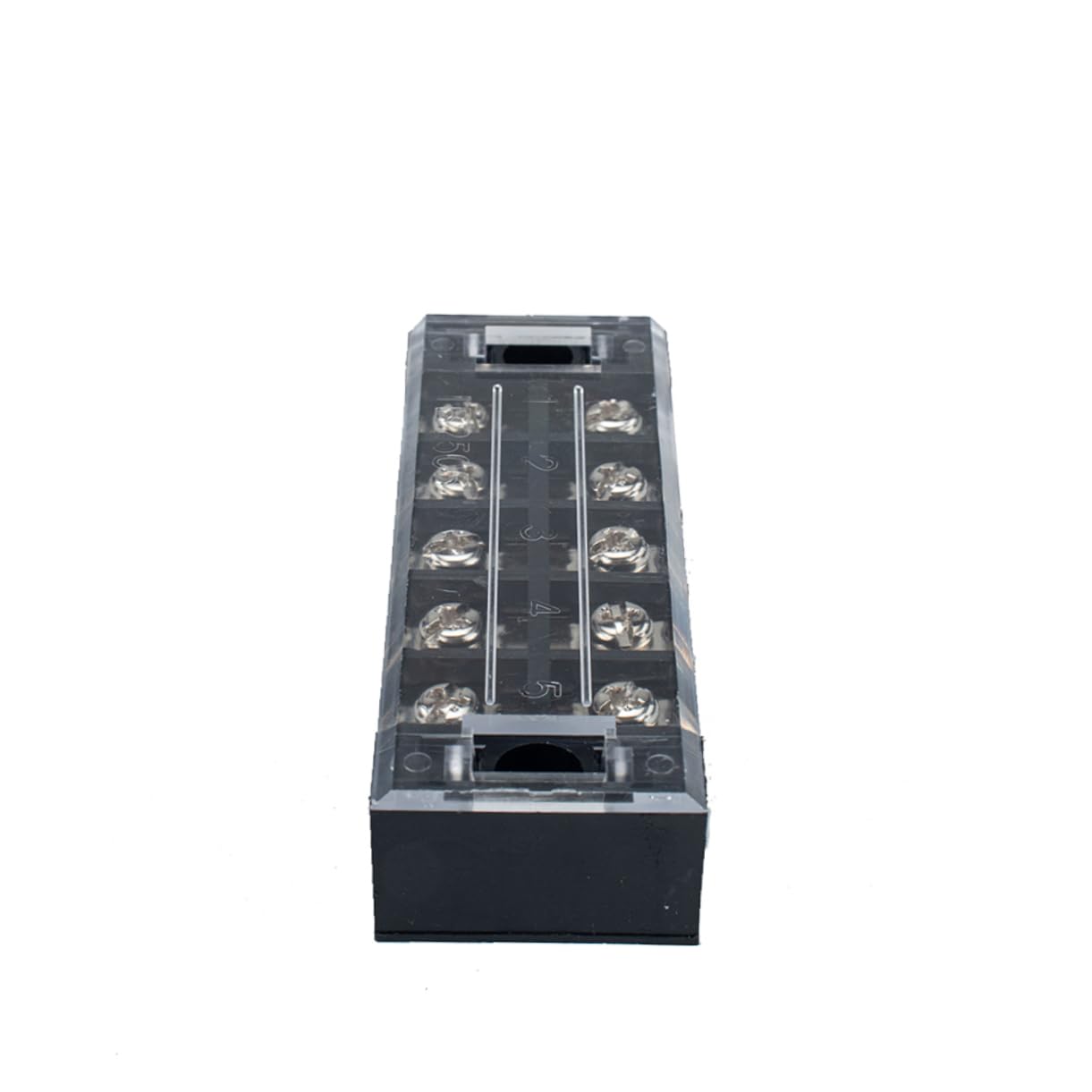 SOLUSTRE 10 Sätze Klemmenleisten Klemmenpfostenverbinder Barriereverdrahtung Klemmenblockschraube Stromverteilungsklemmenleiste Schwarzer Kunststoff Pbt