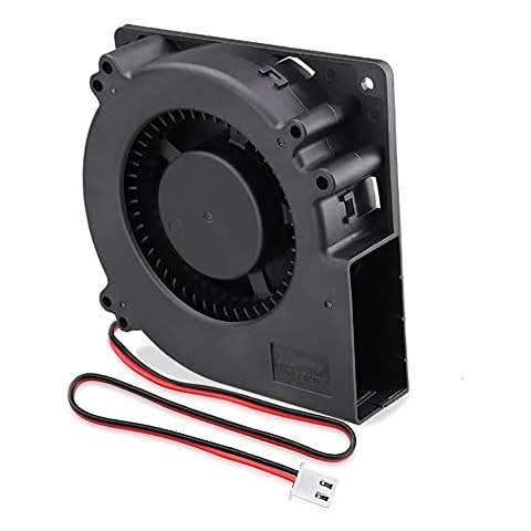 GDSTIME 120mm Blower Fan 120 x 32mm Cooling Blower Fan 120mm Turbo Case Fan 12V Centrifugal Fan 3000 RPM Brushless Cooling Fan For Inflatables BBQ DIY Ventilation Exhaust Fan Replacement Cover